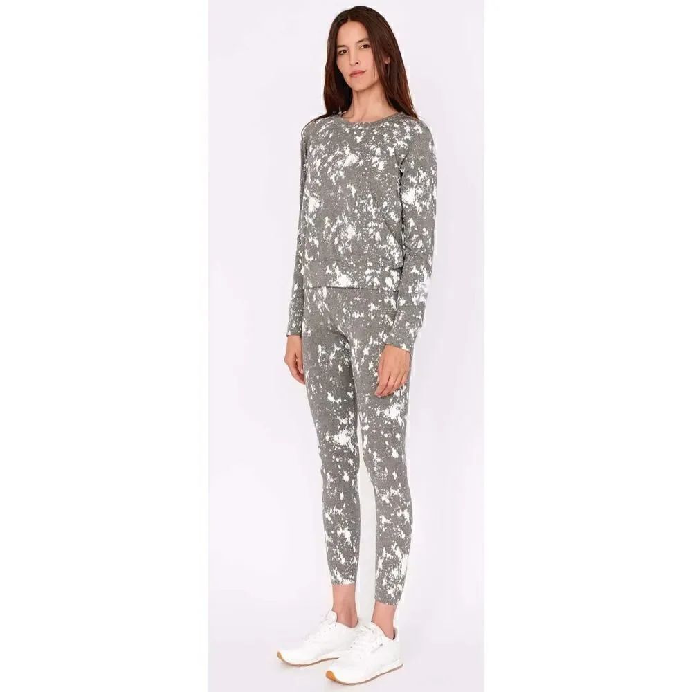 Sundry Heather Grey Abstract French Terry Sweatshirt NWT Size 2 (M)